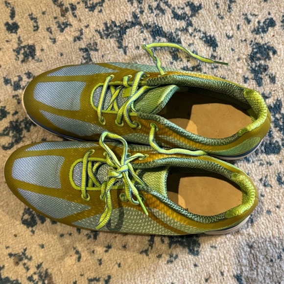 Footjoy Empower Spikeless Athletic Golf Shoe Womens Size 8 98001 Blue Yellow - Picture 7 of 8